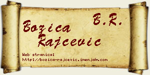 Božica Rajčević vizit kartica